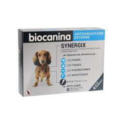 Synergix 67Mg/600Mg  Petit Chien 4 Pipettes