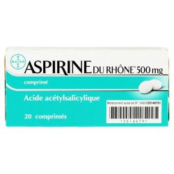 Aspirine Du Rhone 0,5G Cpr 20