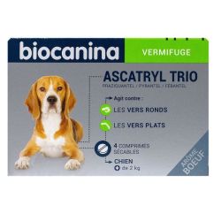 Biocanina Ascatryl Trio Chien 4 Comprimés
