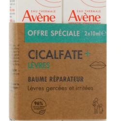 Avene Cicalfate + Lot de 2 baume à lèvres réparateur