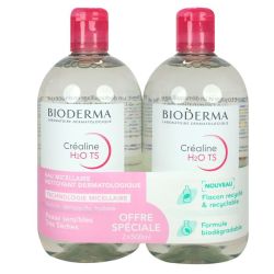 Bioderma Créaline H2O TS Lot 500 mL x2