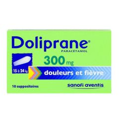 Doliprane 300Mg Sup Bt10