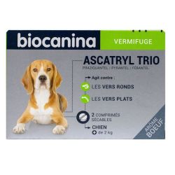 Biocanina Ascatryl Trio Chien 12 Comprimés