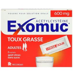 Exomuc 600Mg Pdr Oral Sach 6