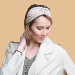 Fleurie Bandeau Freesia paisley Beige