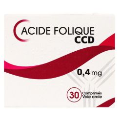 Acide Folique Ccd 0,4Mg Cpr 30