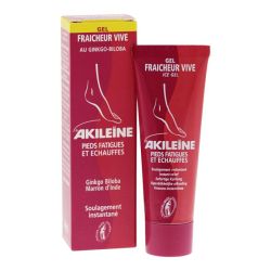 Akileine Pied Fatigués Echauffés Gel Fraicheur Vive 50 mL