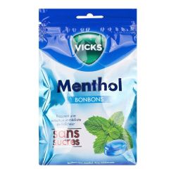 Vicks Menthol Sans Sucre Past 18