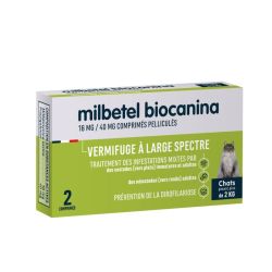 Biocanina Milbetel 16Mg/40Mg Ct Cpr Bt2