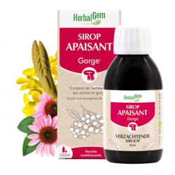Herbalgem Sirop Bio Apaisant gorge Ex-Refroidissement Fl/150Ml