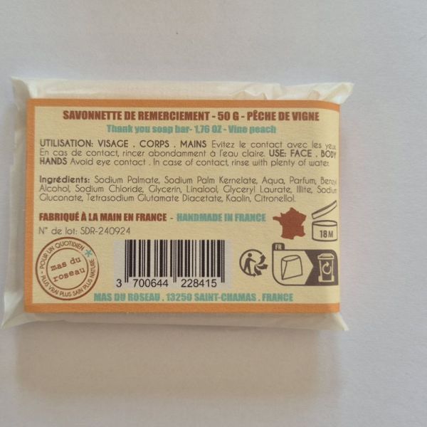 Mas Du Roseau Savon merci pour ta bonne humeur