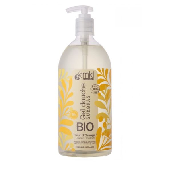 MKL Gel douche bio fleur d'oranger 1L