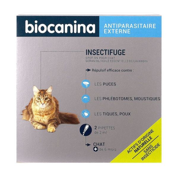 Biocanina Insectifuge Spot On Chat 2 Pipettes