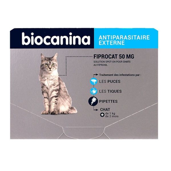 Biocanina Fiprocat 50Mg S.o Ct Pip 3