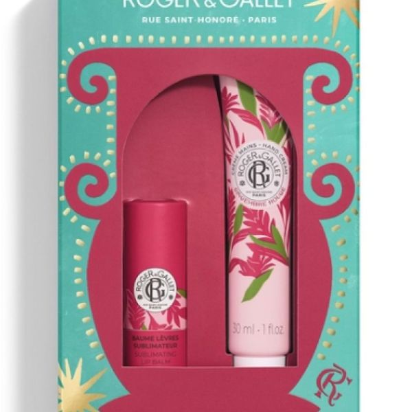 Coffret Noël Baume à Lèvres + Crème Mains Gingembre Rouge