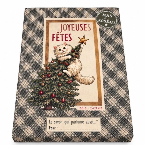 Mas Du Roseau Savon Joyeuses Fêtes Fleur d'Oranger