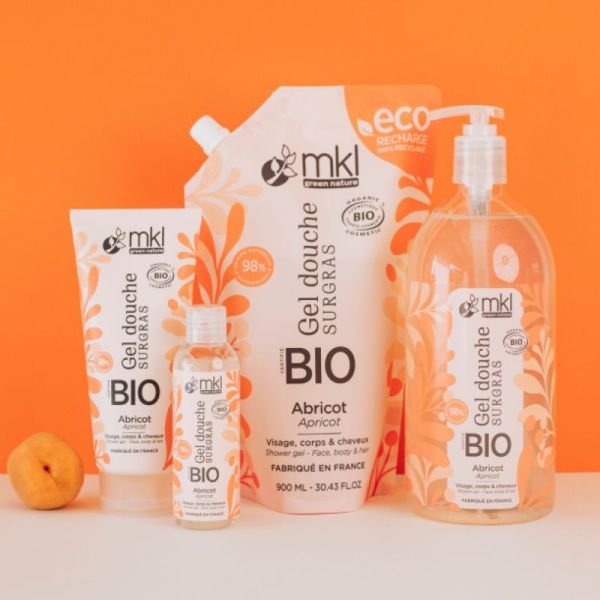 MKL Gel douche bio abricot 200ml