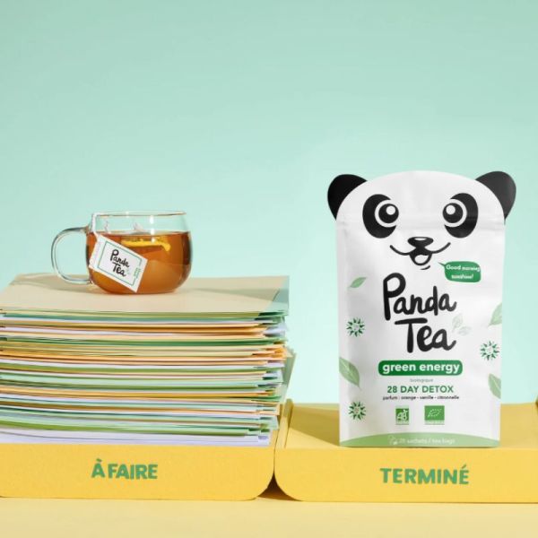 PANDA TEA GREEN ENERGY Thé vert énergisant orange vanille
