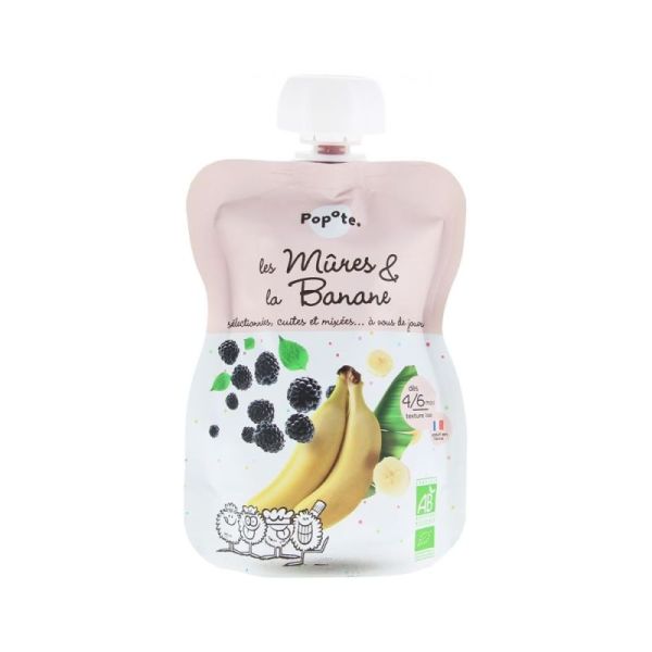 Popote Gourde Mures Banane 120G