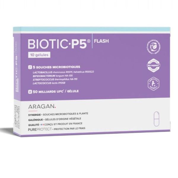 Aragan Biotic P5 Flash T.G.D. 10 Gélules