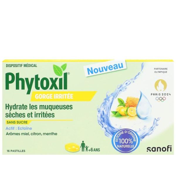 Phytoxil Mal De Gorge Miel Citron 16