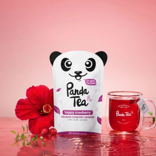 PANDA TEA Happy Cranberry confort urinaire myrtille canneberge
