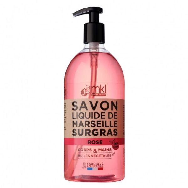 Mkl Savon Liquide Marseille Argan Rose Damas 1L