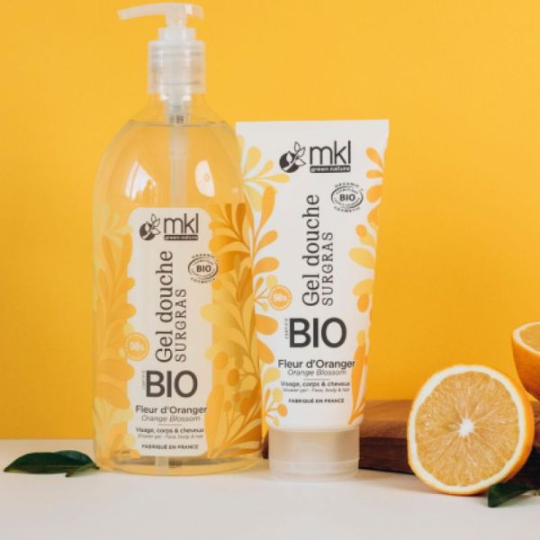 MKL Gel douche bio fleur d'oranger 200ml
