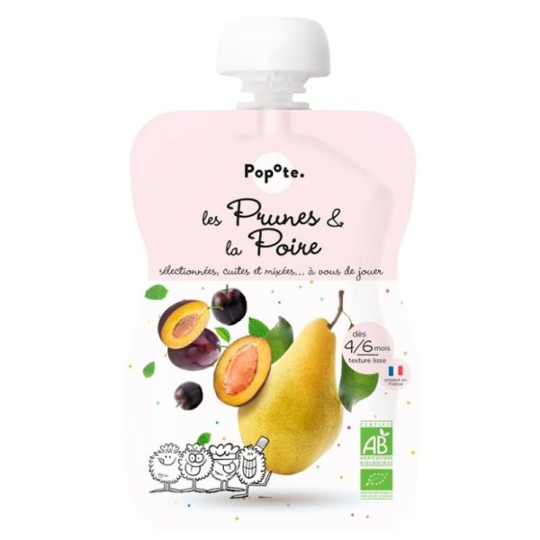 POPOTE GOURDE PRUNES POIRE 120G