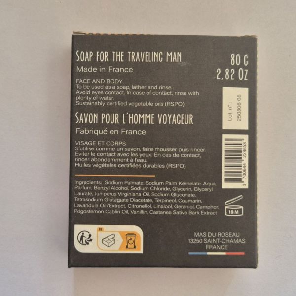 Mas Du Roseau savon homme voyageur