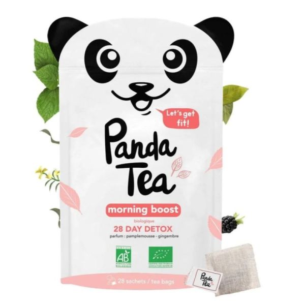 PANDA TEA MORNING BOOST 28 day detox pamplemousse gingembre