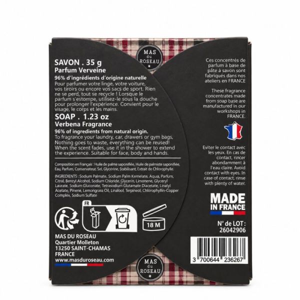 Mas Du Roseau Savon Joyeuse Fêtes Verveine