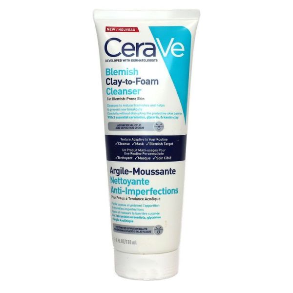 CeraVe Argile moussante nettoyante anti-imperfections