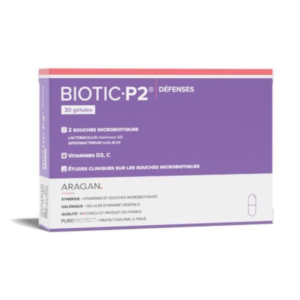Aragan Biotic P2 Défenses 30 Gélules