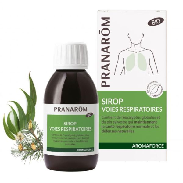 Pranarom Aromaforce Sirop Voies Respiratoires Bio 150Ml