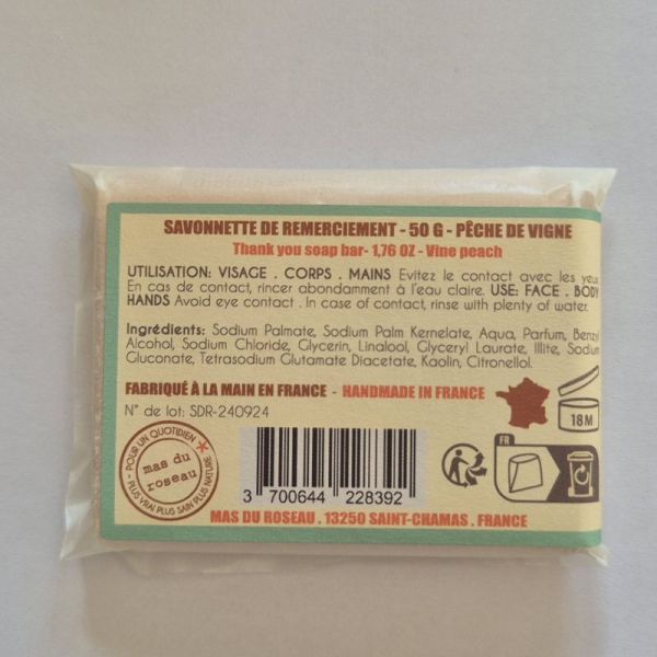 Mas Du Roseau Savon merci pour ta gentillesse