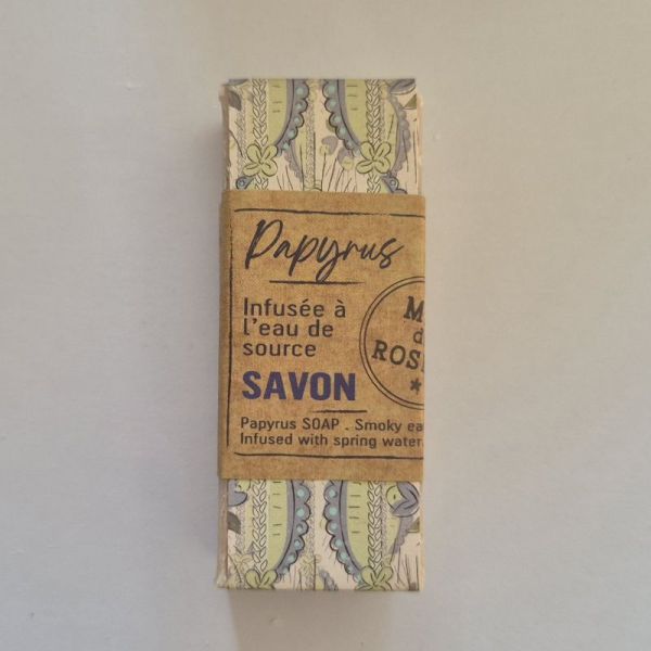 Mas Du Roseau savonnette papyrus parfum terre fumée