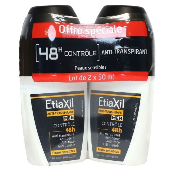 Etiaxil Roll- On Homme 72H Lot2