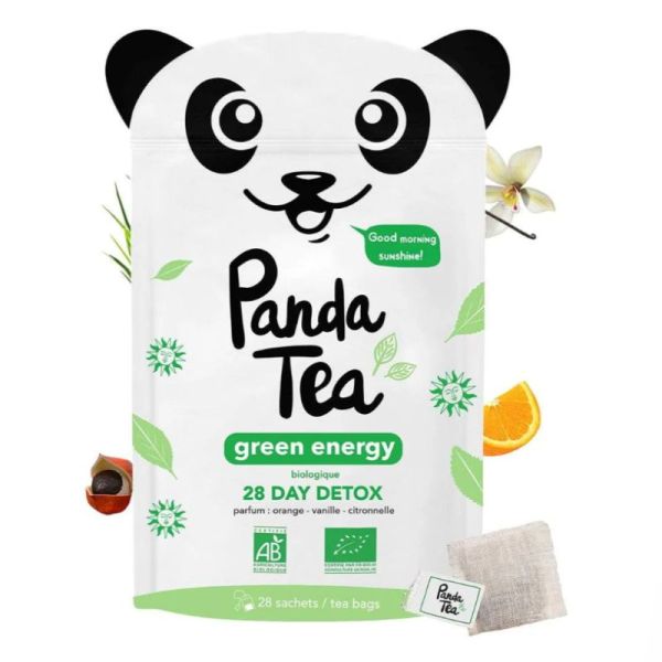 PANDA TEA GREEN ENERGY Thé vert énergisant orange vanille