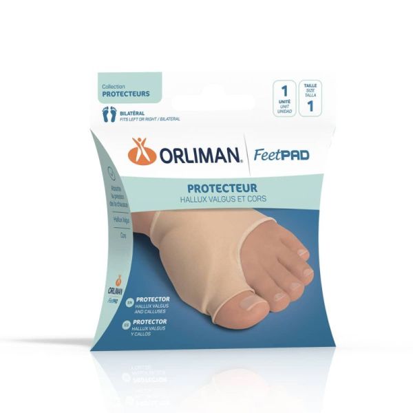 Orliman Feetpad Protecteur Hallux Valgus et Cors