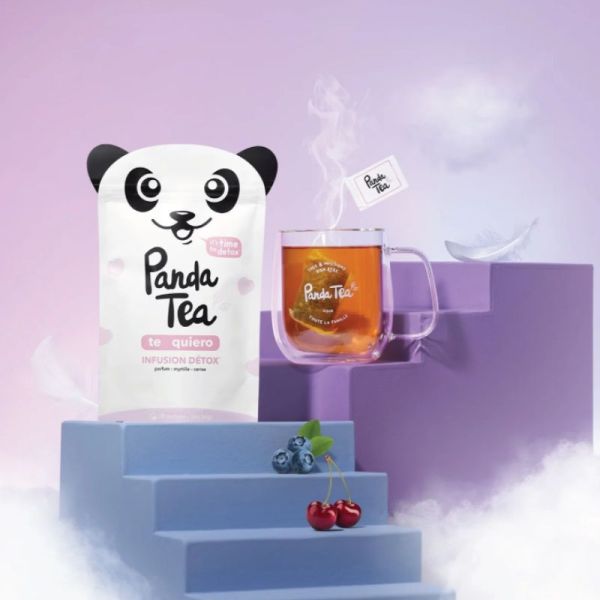 PANDA TEA TE QUIERO Infusion detox myrtille cerise