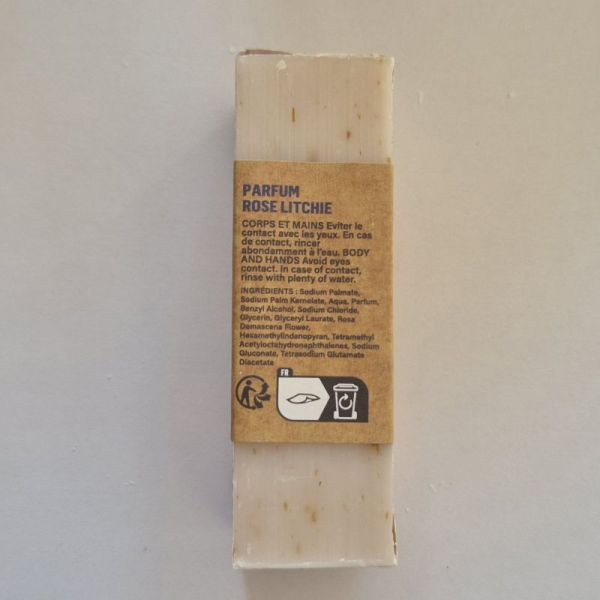 Mas Du Roseau savonnette cynorrhodon parfum rose litchi