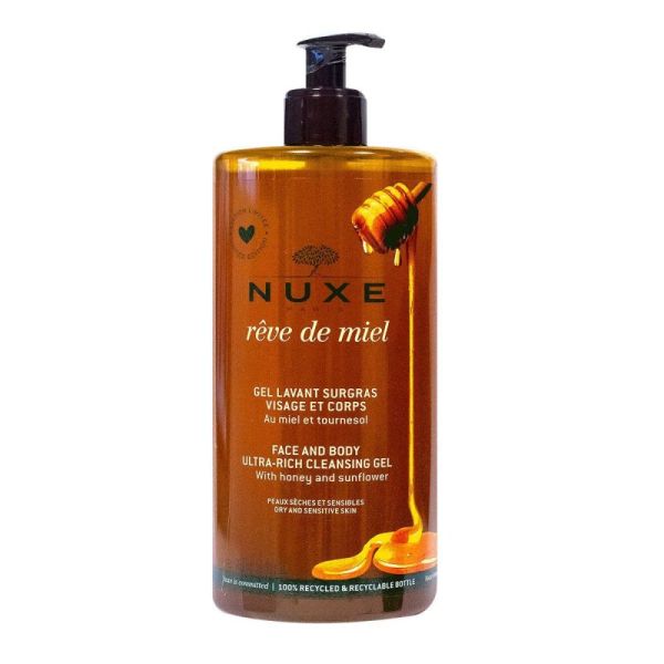Nuxe Reve De Miel Gel Lavant Surgras 750Ml