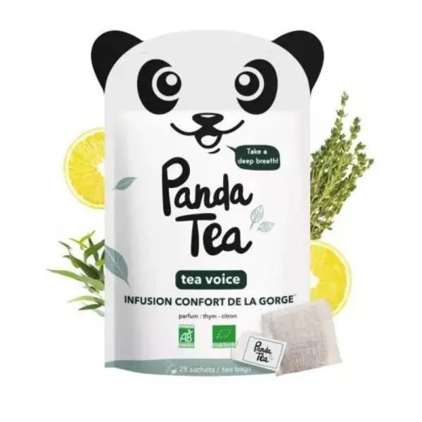 PANDA TEA TEA VOICE Infusion confort de la gorge thym citron