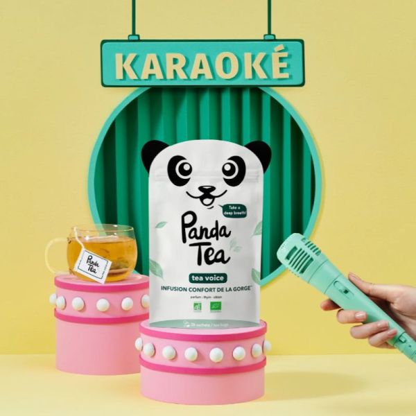 PANDA TEA TEA VOICE Infusion confort de la gorge thym citron