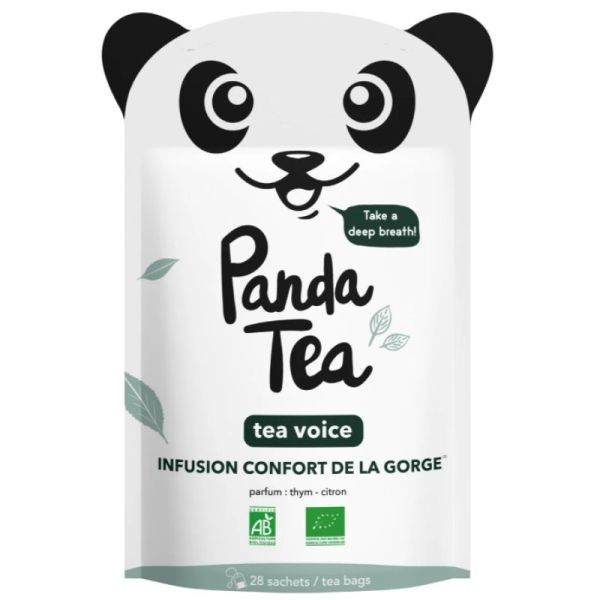 PANDA TEA TEA VOICE Infusion confort de la gorge thym citron