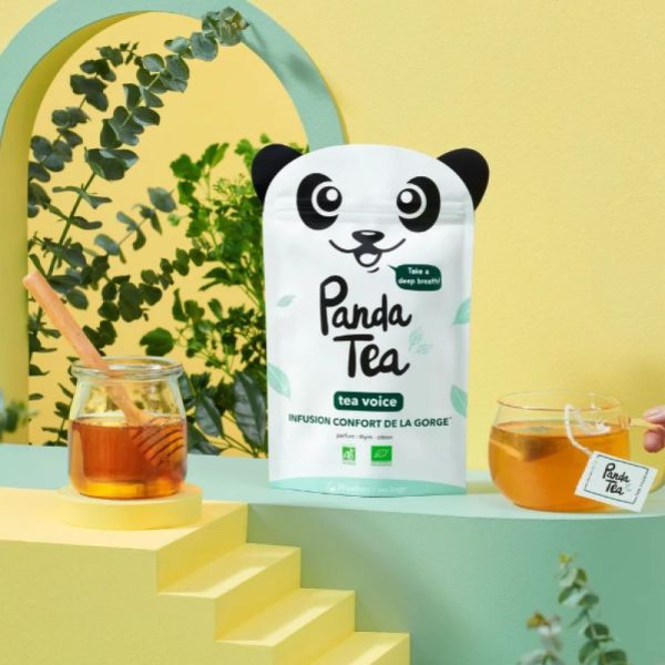 PANDA TEA TEA VOICE Infusion confort de la gorge thym citron