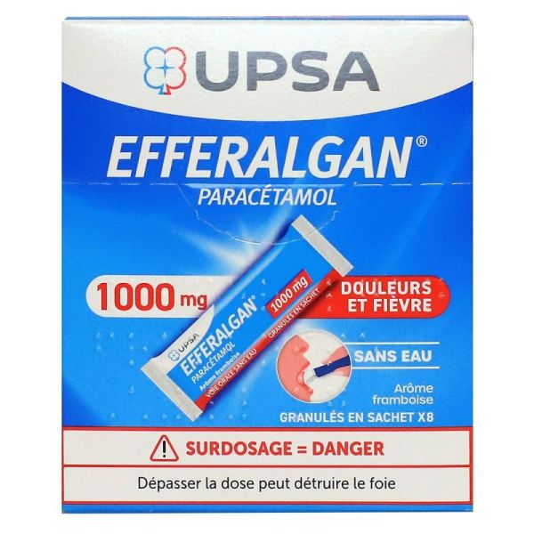 Efferalgan Fru 1000Mg Gle Sac8
