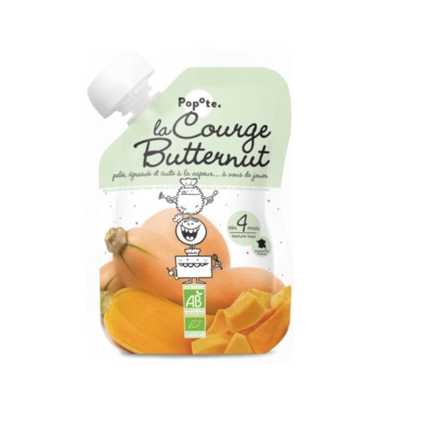 POPOTE GOURDE COURGE BUTTERNUT BIO 120G