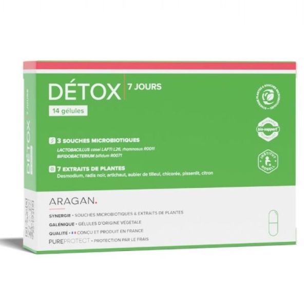 Aragan Détox 7 Jours 14 Gélules